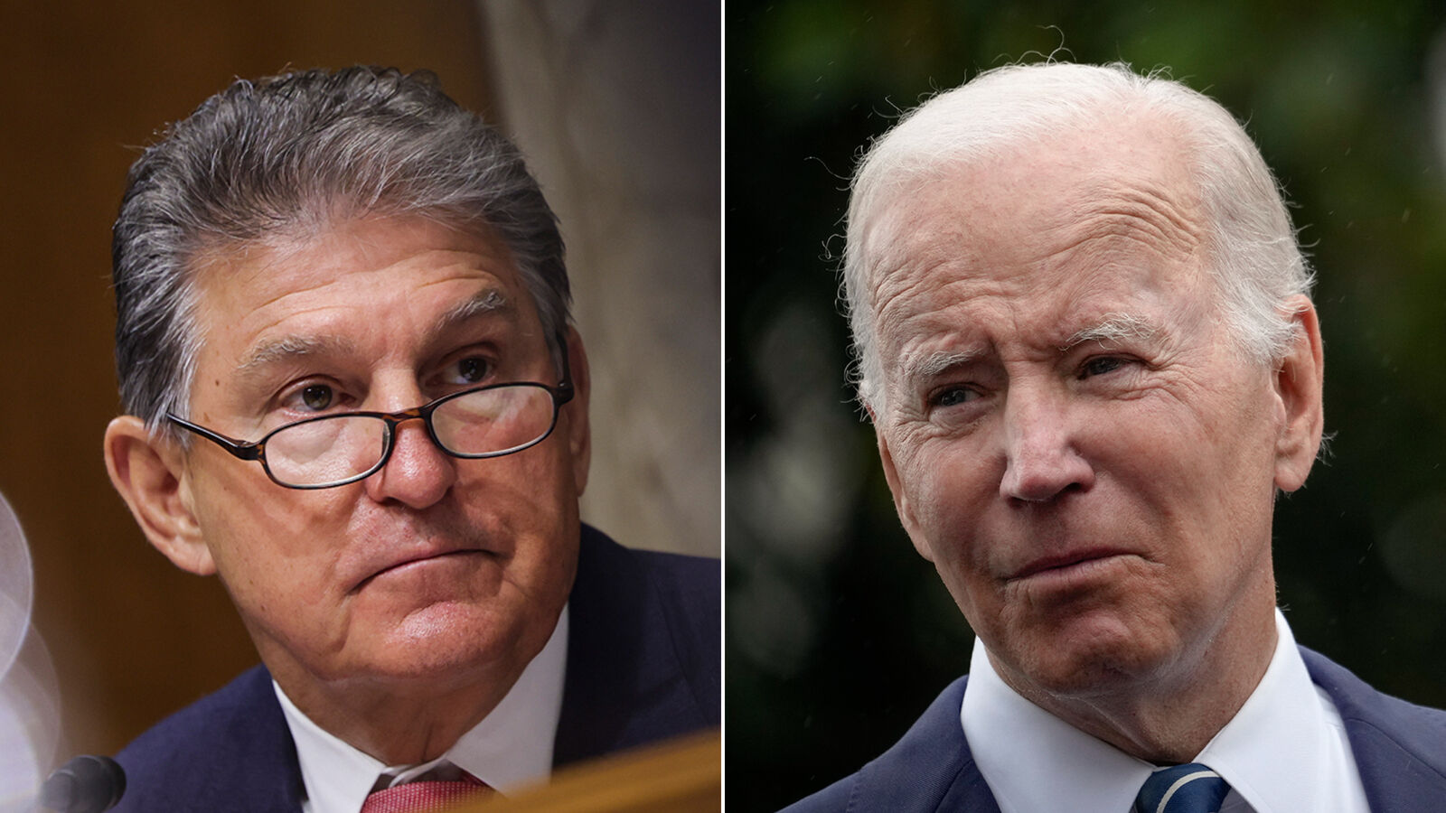 Joe Manchin Joe Biden Split